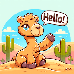 Desert Doodles: Charming Camel Stickers