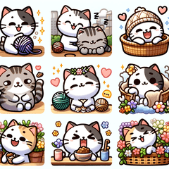 sweety cat Sticker
