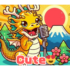 Dragon singing with Mt.Fuji,the Sun 2ENG
