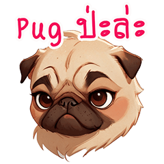 Pug sticker @NimoBeagle