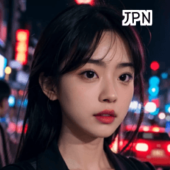 JPN Seoul night street girl