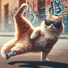 明るく猫ダンサー
