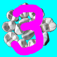 歯のジョークステッカー3　【修正版】