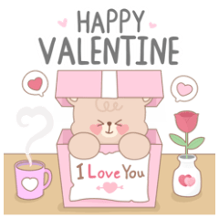 Sky Bear in Love Valentine's Day