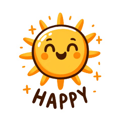 Sunny Expressions: Brighten Your Chats!