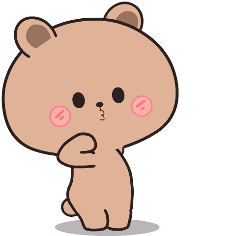 Bear bear brown : Pop-up stickers