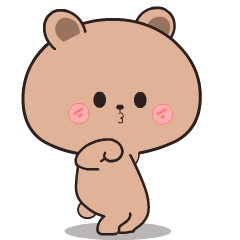 Bear bear brown : Pop-up stickers