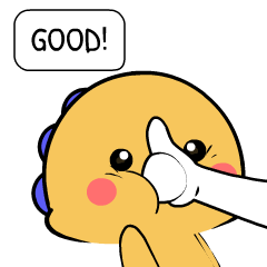 Yellow Dino 4 : Animated Stickers