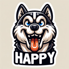 Husky Emotions: Express with Flair!