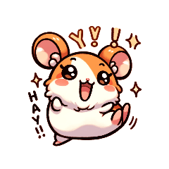 Hamster stamp collection