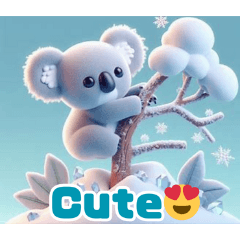 Snowflake Koala Cuteness ENG