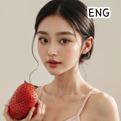 ENG cute strawberry girl  A