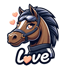 Charming Racehorse Sticker Collection