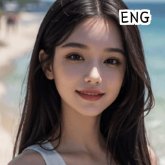 ENG beach innocent girl  A