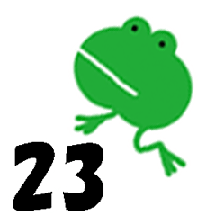 Green little frog 23