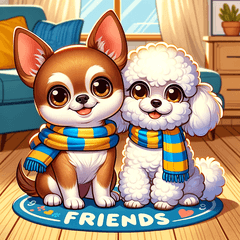 Hari Bersama Chihuahua dan Poodle