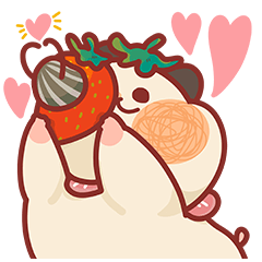 Hamster Gets Breeze strawberry party