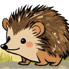 Cute Hedgehog Expressions