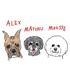 MATCHU&MOUSSE&ALEX LINE Sticker