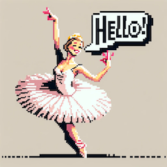Retro Ballet Pixels