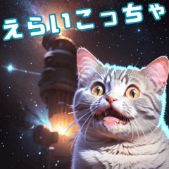 Happy Animal_Space cats