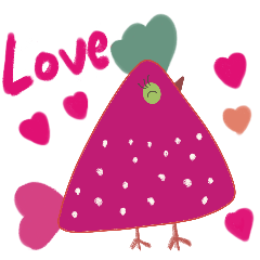 little lovely strawberry chick for daily