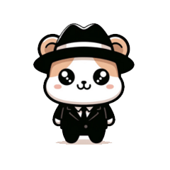 Hat Hamster Sticker