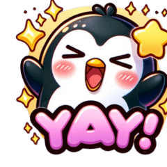 Princess Penguin Sticker