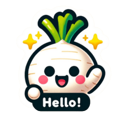 Cute  Radish Sticker