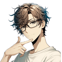 Curly-haired, Handsome, Glasses Boy