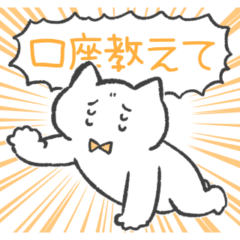 orange color sticker(cat)