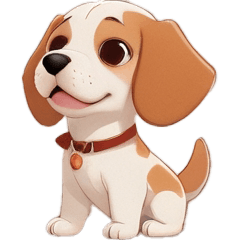 Cute Beagle dog stickers By Nimo1