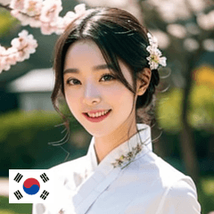 KR Korean Hanbok Girl