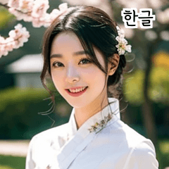 KR Korean Hanbok Girl  A