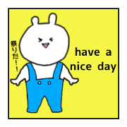 Make comic faces bear&bunny :)<daily>