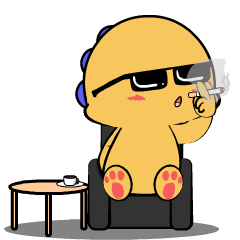 Yellow Dino 5 : Animated Stickers