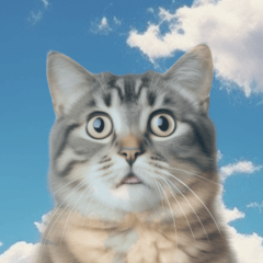 空に映る猫さん。