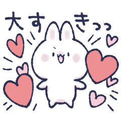Cute rabbit and penguin feeling stickers