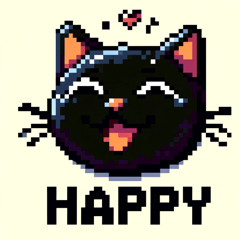 Daily Life of Black Cat Emotions&Actions