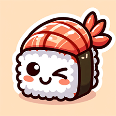 Shrimp-tastic Character Stickers