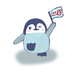 YURUFUWA penguin  sticker