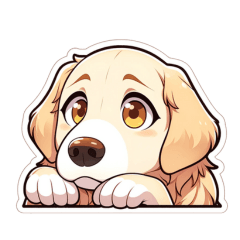 Dog Sticker(Golden Retriever)