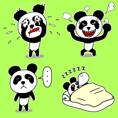 Every day of a big-headed panda