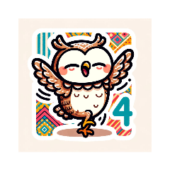 Cute owl LINE stickers.