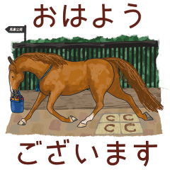 Horse Messe Official Line Sticker 2024