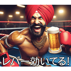 A cheerful and alcoholic Indian man
