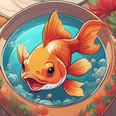 Goldfish charm of words!