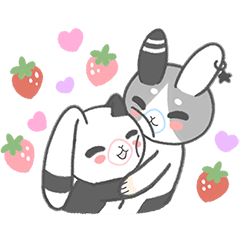 JeJe & ReRe兔 - 粉紅草莓季★情侶日常★