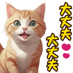 positive cat sticker by keimaru
