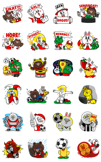 LINE Characters: Gila Bola